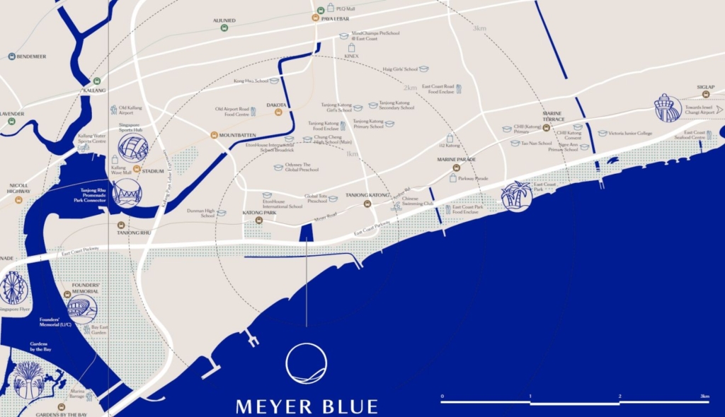 Meyer Blue location map