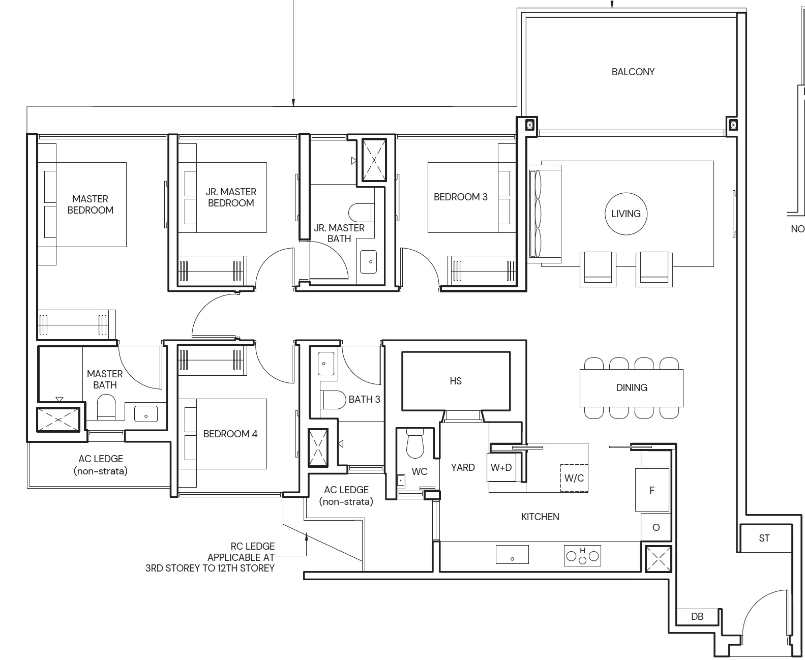 Parktown Residence 4 BEDROOM PREMIUM