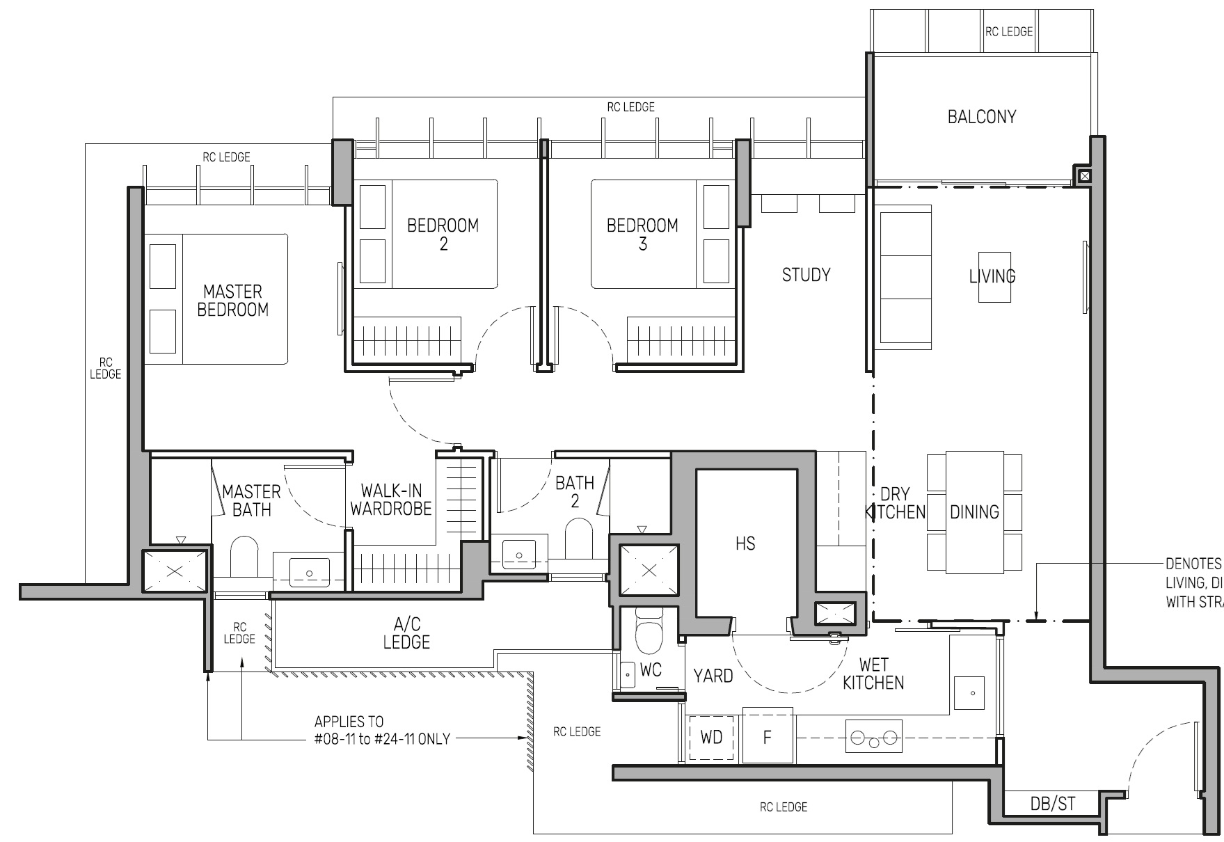 3 Bedroom Premium + Study