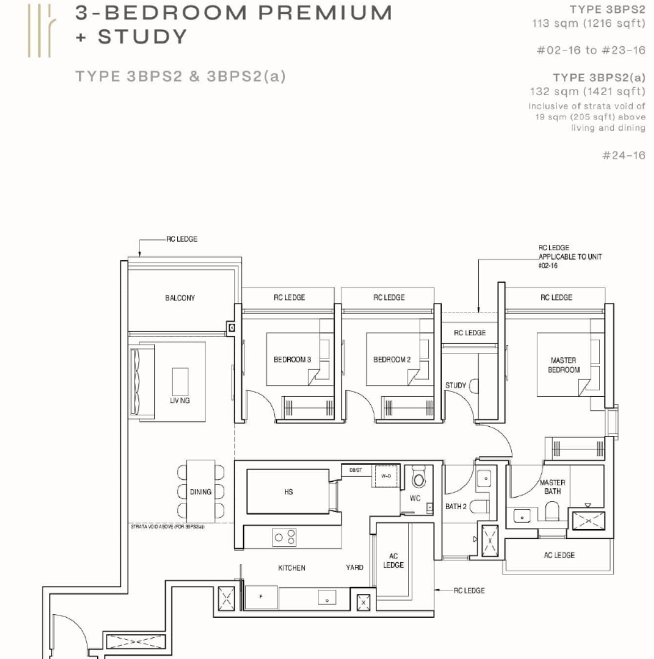 PINETREE HILL 3 bedroom floor plan