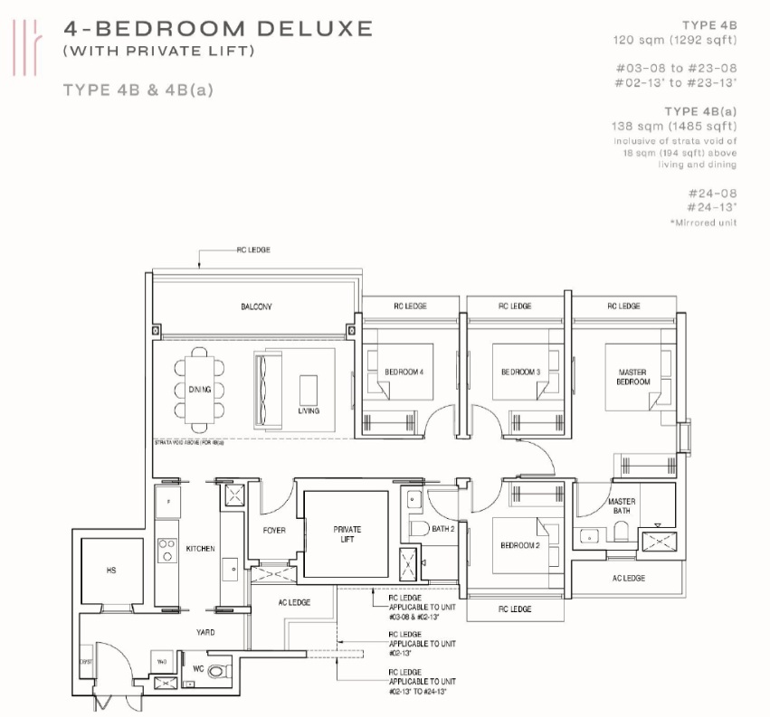 PINETREE HILL 4 bedroom floor plan