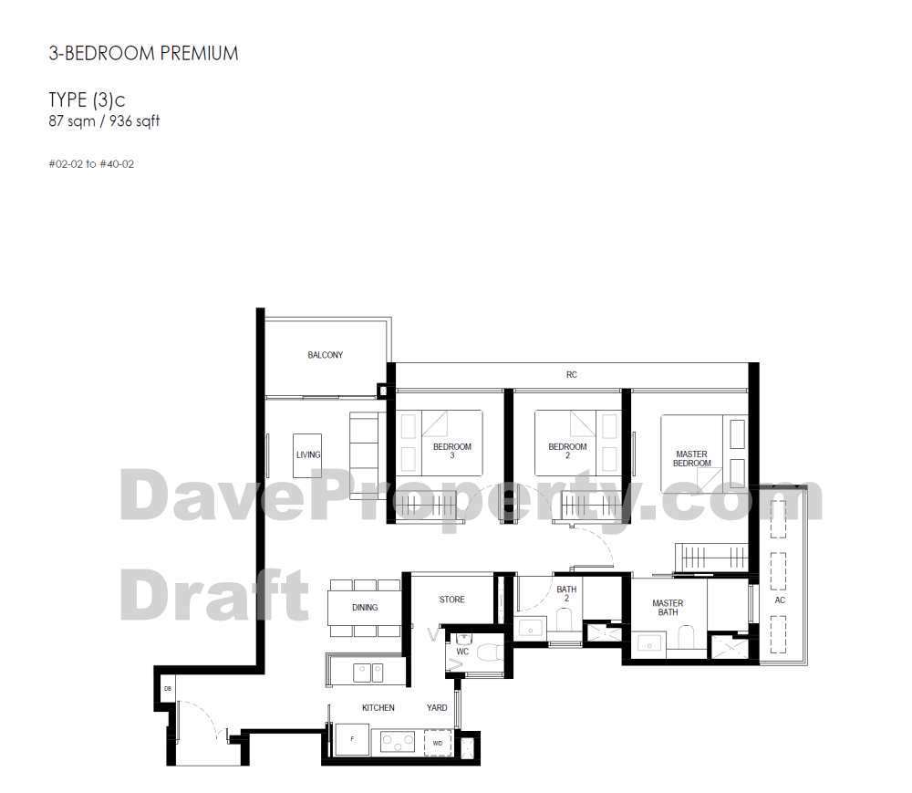 Penrith 3 bedroom Premium C floor plan