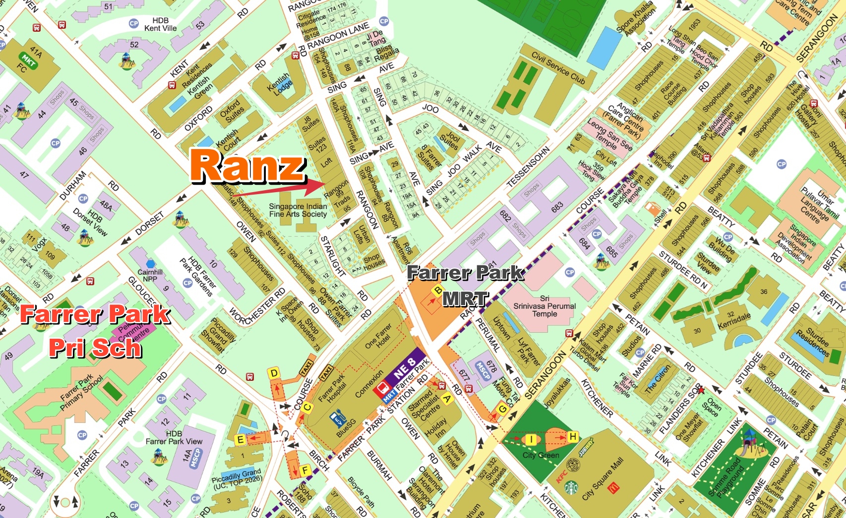 Ranz condo location