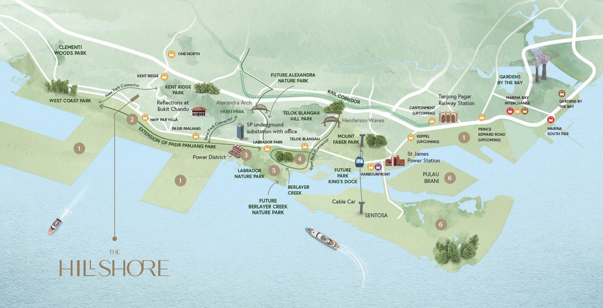 Hillshore condo location